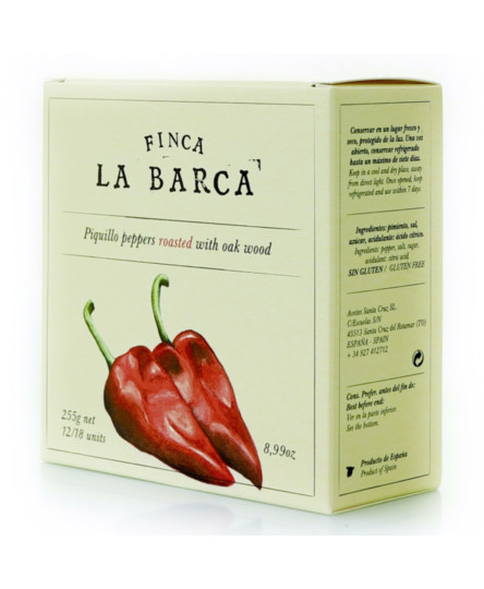 Ardei Piquillo copti si afumati, 255g, Finca de Barca