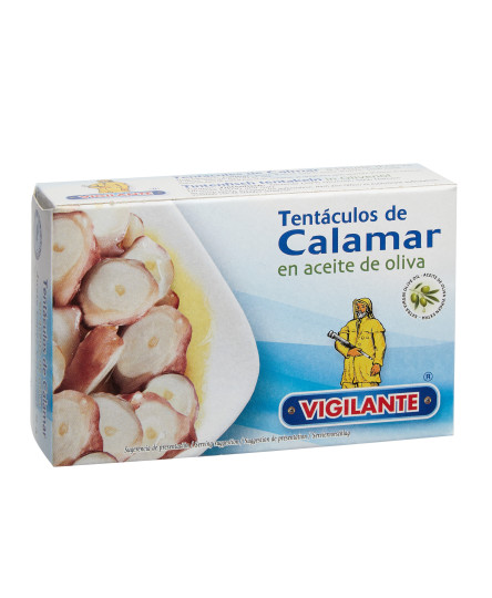 Bucati de calamar in ulei vegetal conserva 115g, Vigilante