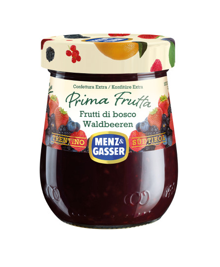 Gem de fructe de padure cu un continut de 50% fructe, borcan 340g, Menz&Gasser