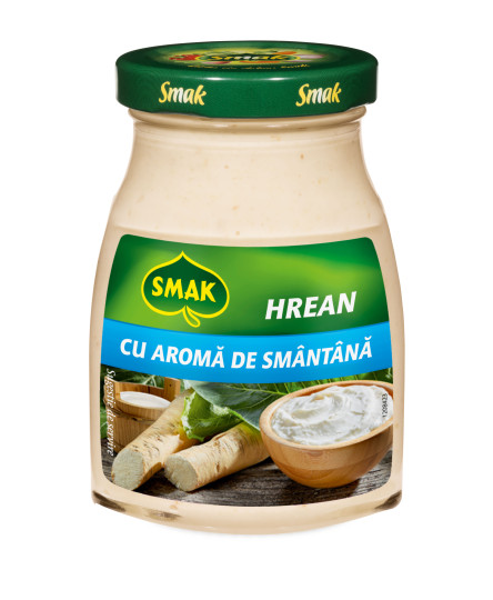 Hrean cu smantana borcan 175g, Smak