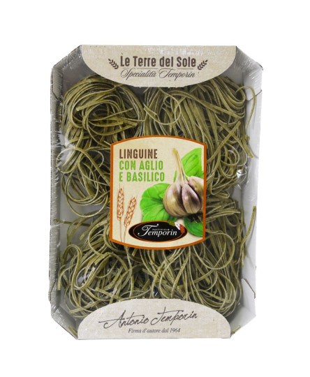 Linguine cu usturoi si busuioc 250g