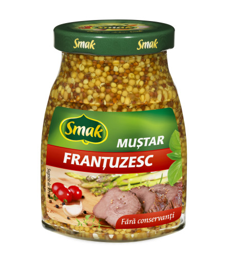 Mustar frantuzesc borcan 180g, Smak