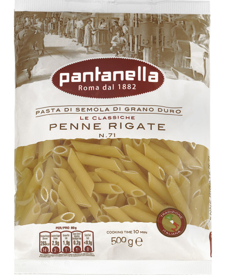 Penne rigate fara ou 500g Pantanella