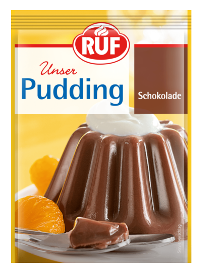 Praf de budinca de ciocolata 41g, Ruf ( setul contine 3 plicuri)