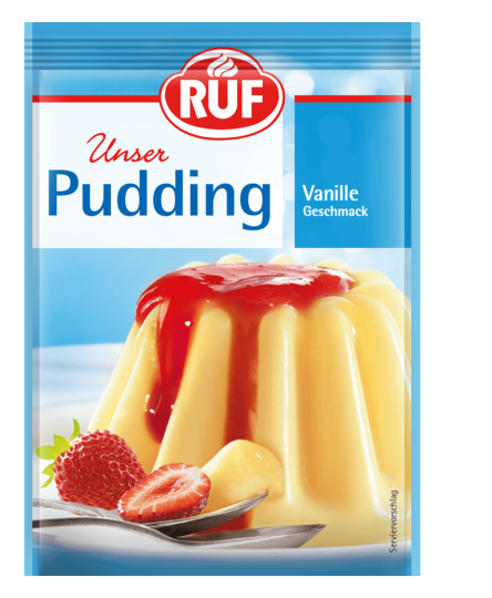 Praf de budinca de vanilie  plic 37g, Ruf ( setul contine 5 plicuri)