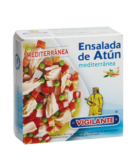 Salata de ton mediteraneana cu legume conserva 150g, Vigilante