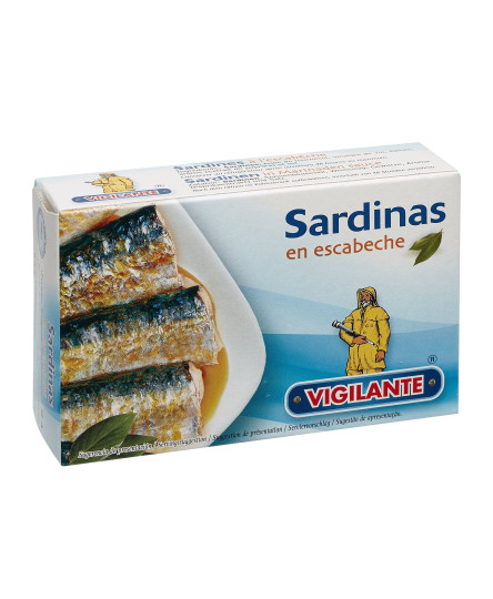 Sardine in sos marinat picant conserva 120g, Vigilante