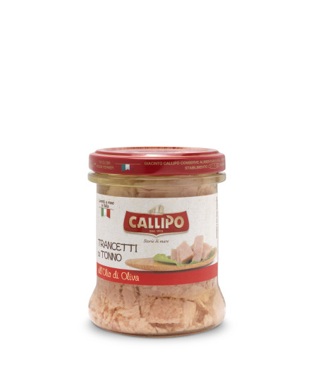 Ton bucati in ulei de masline borcan 170g, Callipo