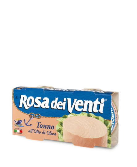 Ton file in ulei de masline conserva, set 2x160g  Rosa Dei Venti