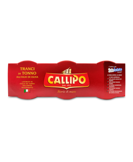 Ton in ulei de masline conserva 3*70g Callipo