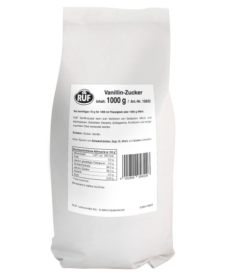 Zahar vanilinat sac 1kg, Ruf, Horeca