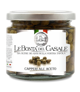 Capere cal.8/9 in otet din vin in borcan 212ml, aperitiv italian, Dispac