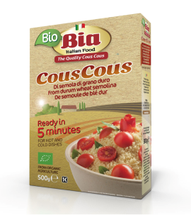 Cous cous din grau dur ecologic prefiert,  500g, Bia