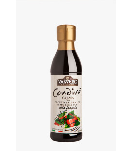 Crema de otet balsamic cu aroma de capsuni, tub 250ml, sos pentru salate si décor, Varvello