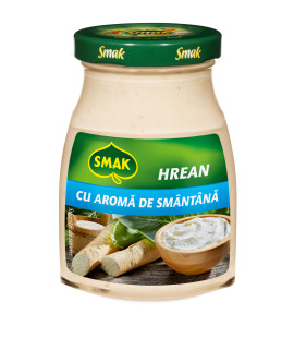 Hrean cu smantana borcan 175g, Smak