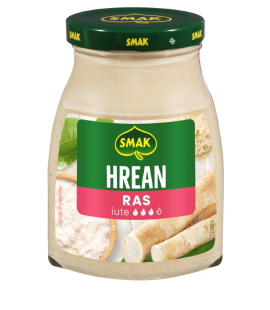 Hrean ras borcan 175g, Smak