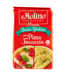 Mix de faina fara gluten pentru pizza si focaccia 500g, Chiavazza