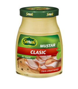 Mustar clasic borcan 185g, Smak