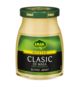 Mustar clasic borcan 185g, Smak