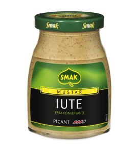 Mustar iute borcan 180g, Smak