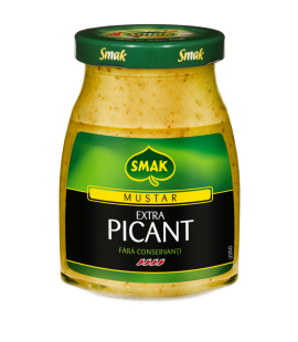 Mustar extra picant borcan 180g, Smak