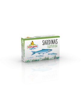 Sardine ecologice in ulei de masline extravirgin conserva 120g, Vigilante Eco