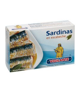 Sardine in sos marinat picant conserva 120g, Vigilante