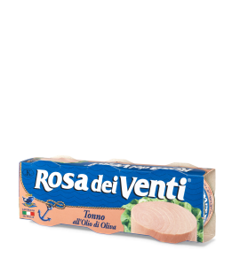 Ton file in ulei de masline conserva, set 3x80g,  Rosa Dei Venti