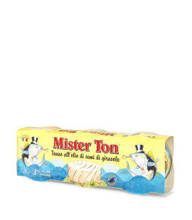 Ton in ulei floarea soarelui conserva, set 3x80g, Mister Ton